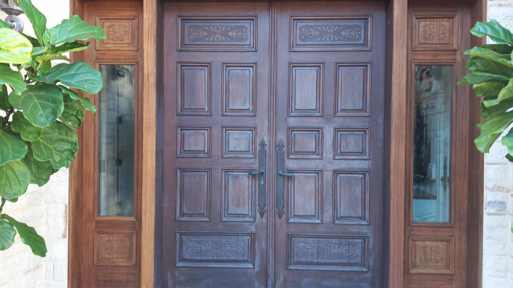 Door refinishing process